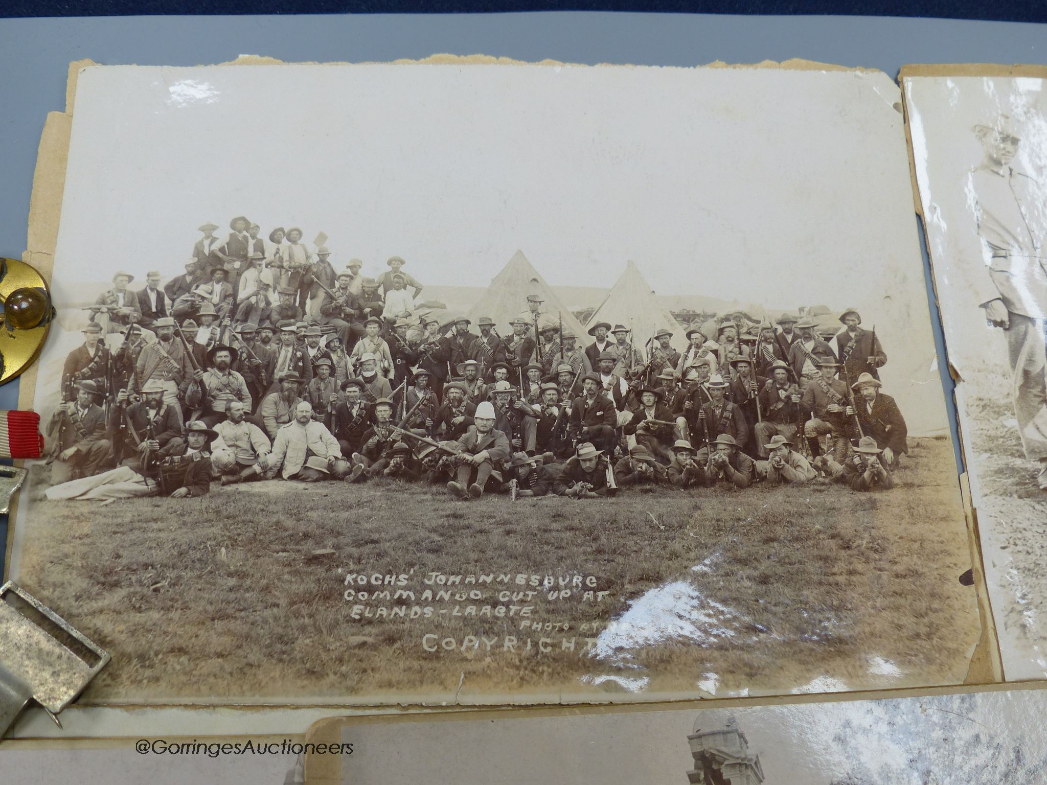 An archive of Boer War photos and ribbons